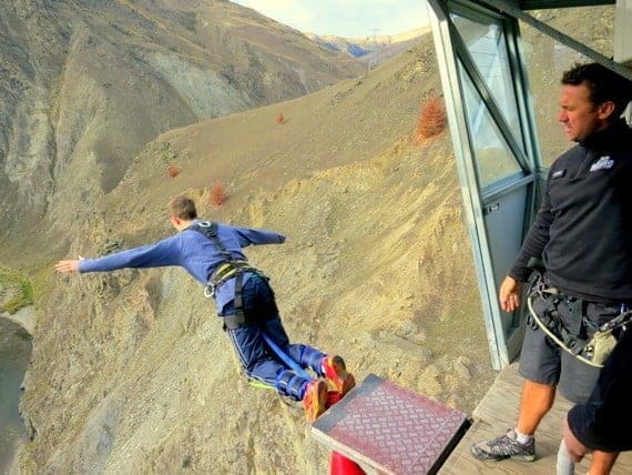You Know You're in New Zealand When . . . 10 Nevis bungy platform