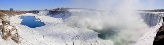 Our Anniversary at Frozen Niagara Falls 2 Niagara Falls Winter Panoramic