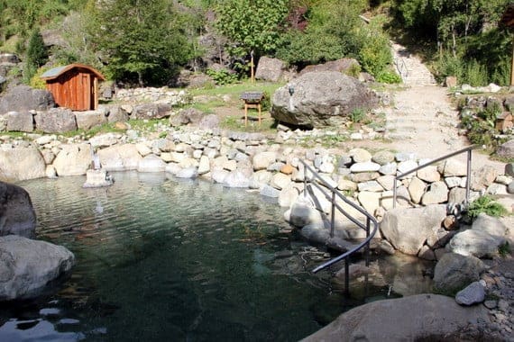 Hot Springs at Los Pozones in Pucon Chile Hot Springs at Los Pozones in Pucon Chile