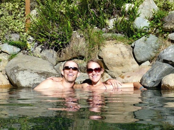 Mike Howard and Anne Howard at Los Pozones in Pucon Chile Mike Howard and Anne Howard at Los Pozones in Pucon Chile