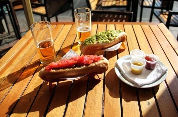 Chilean Completo Chilean street food