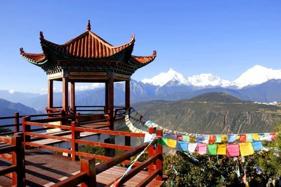 The Heavenly Meili Mountains 13 china mountain pagoda