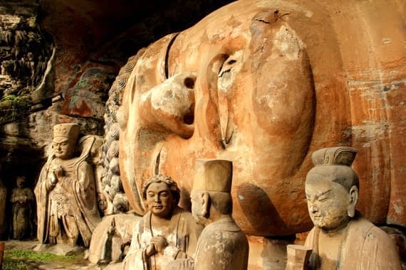 Cruising the Yangtze 4 This Sleeping Buddha of Dazu, China