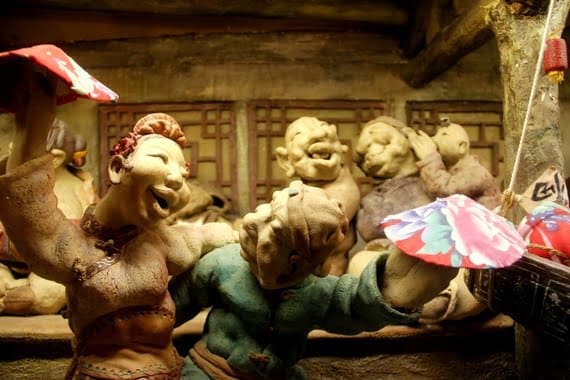 Beguiling Beijing & The Great Wall of China 3 Chinese clay figures on Qianmen street