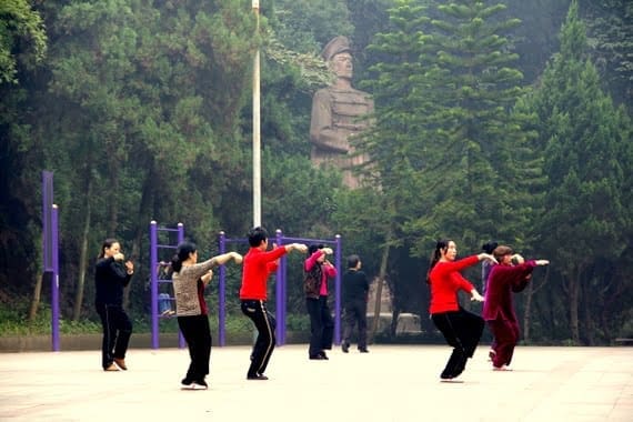 You Know You're in China When.... 6 Tai Chi in Beijing park