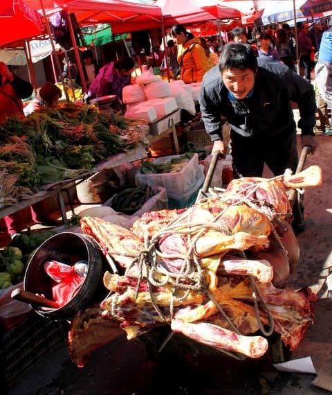 You Know You're in China When.... 1 Crazy meat in China