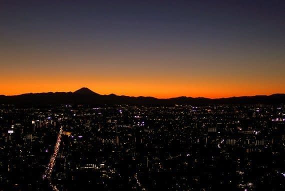The Many Faces of Tokyo Japan 13 mount fuji from park hyatt tokyo