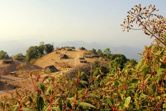 Lahu Village in Luang Namtha Laos