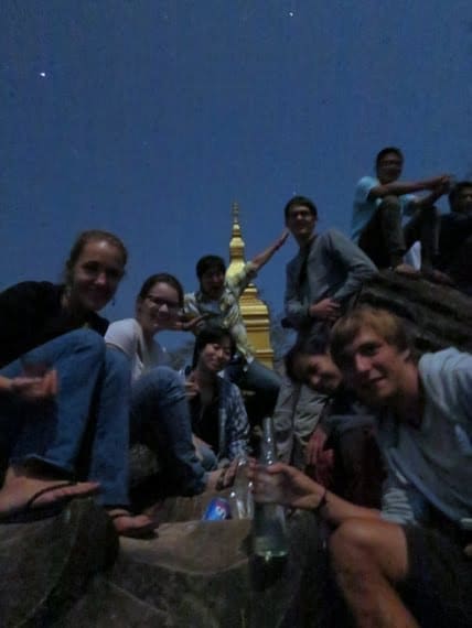 Midnight Temple Party Laos