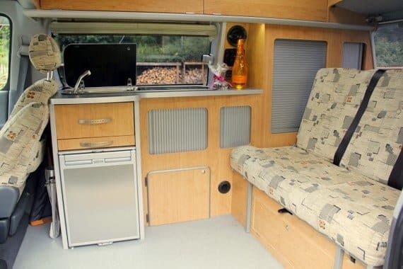 Inside a Big Tree Camper