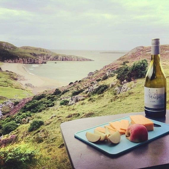Durness Beach in a Camper