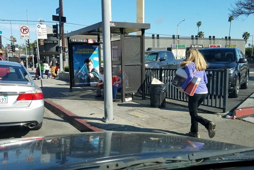 running to post office