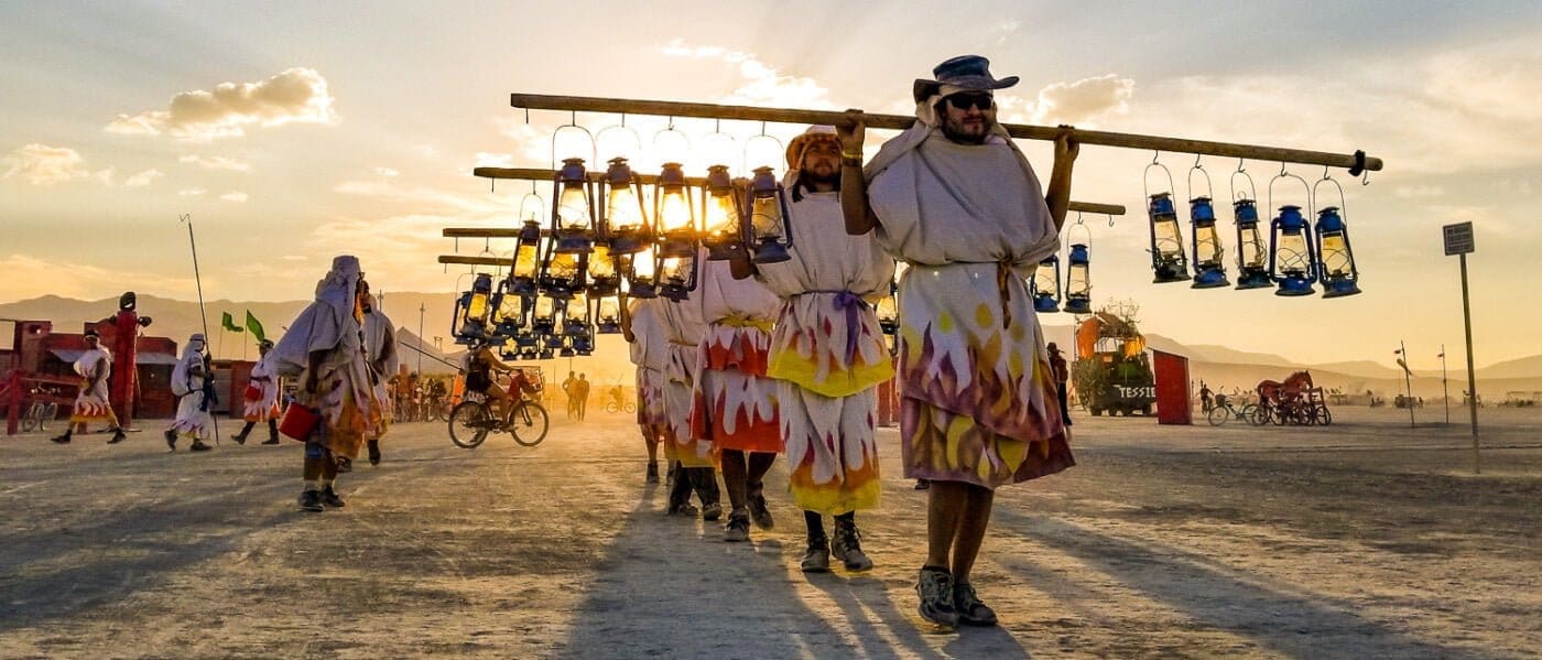 The lamplighters at Burning Man