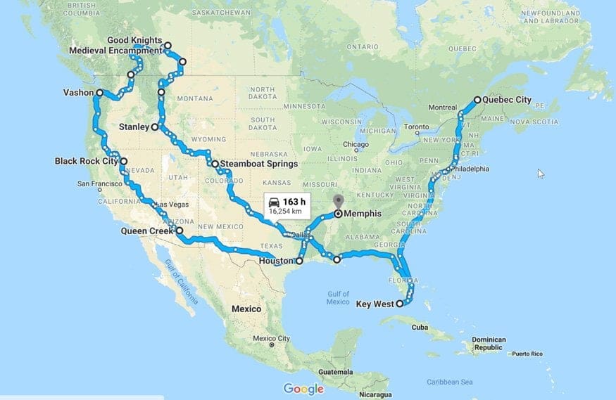 HoneyTrek Route 2018