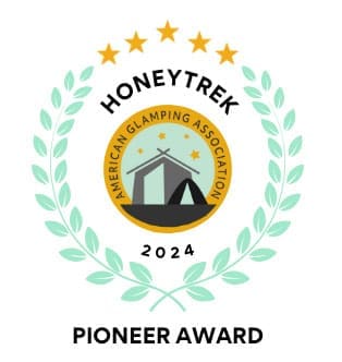 Work With The Glamping Experts 15 HoneyTrek Pioneer Award badge nt 1