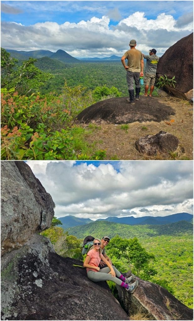 views from Awarmie mountain, rupununi guyana